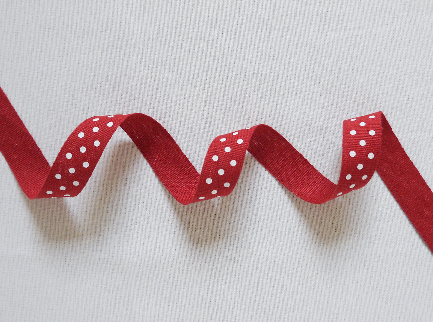 20mm Polka dots ribbon/ tape in 100% washed linen