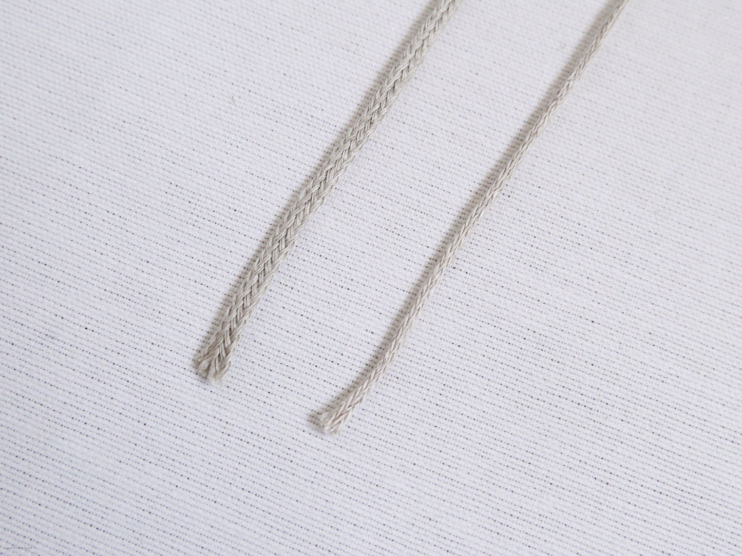 2mm & 3mm round cord in 100% washed linen