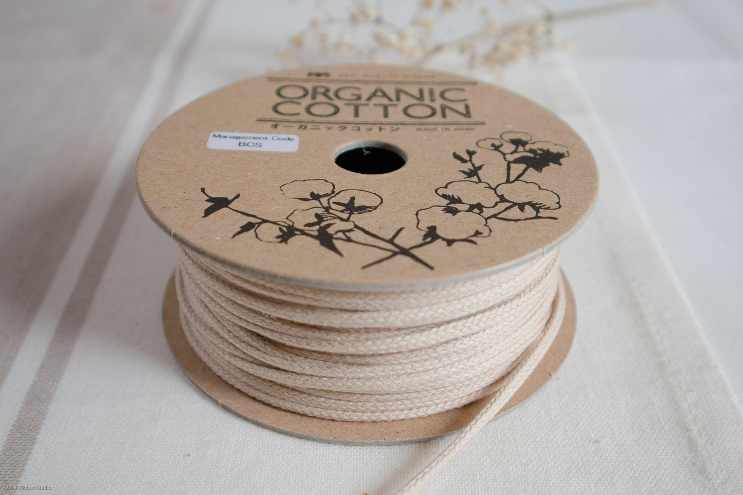 100% organic cotton soft cord 4mm
