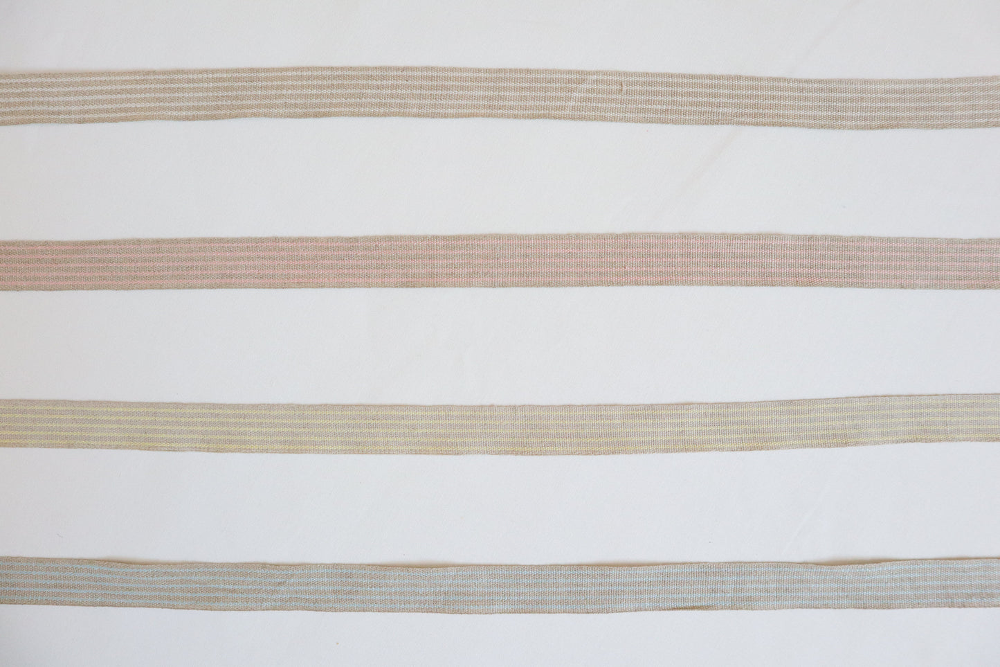 20mm stripe ribbon/ tape in 100% washed linen