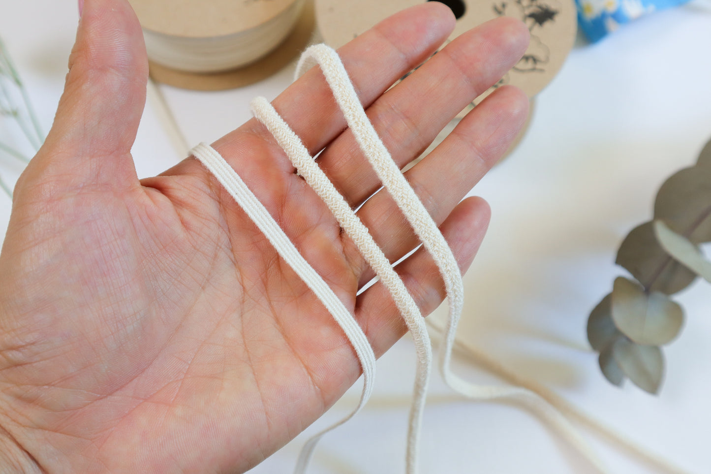5.5mm Soft elastic in organic cotton