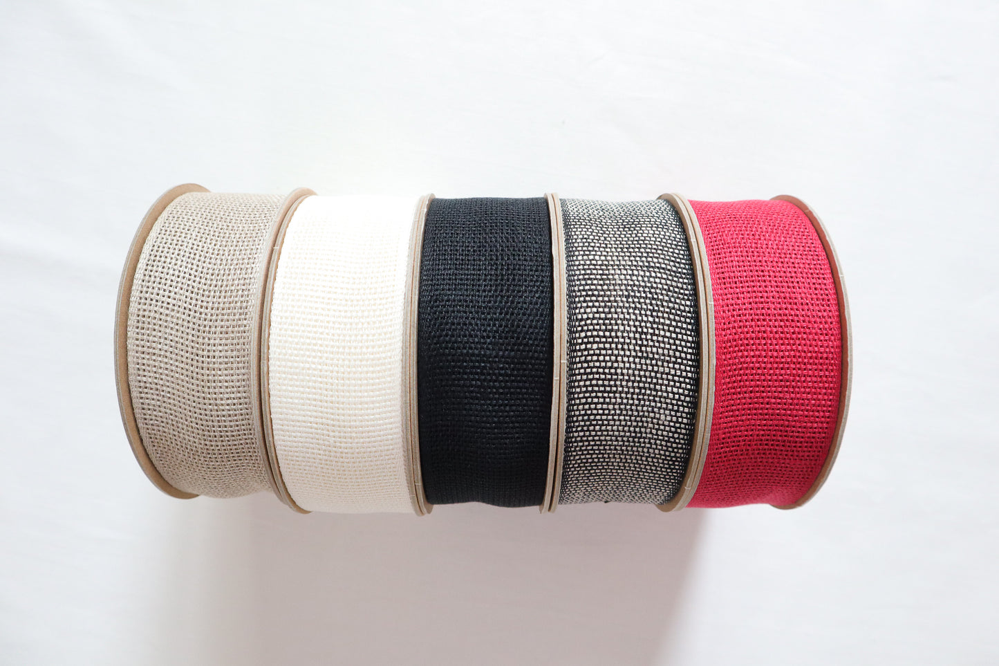 40mm airy ribbon/ tape in 100% washed linen