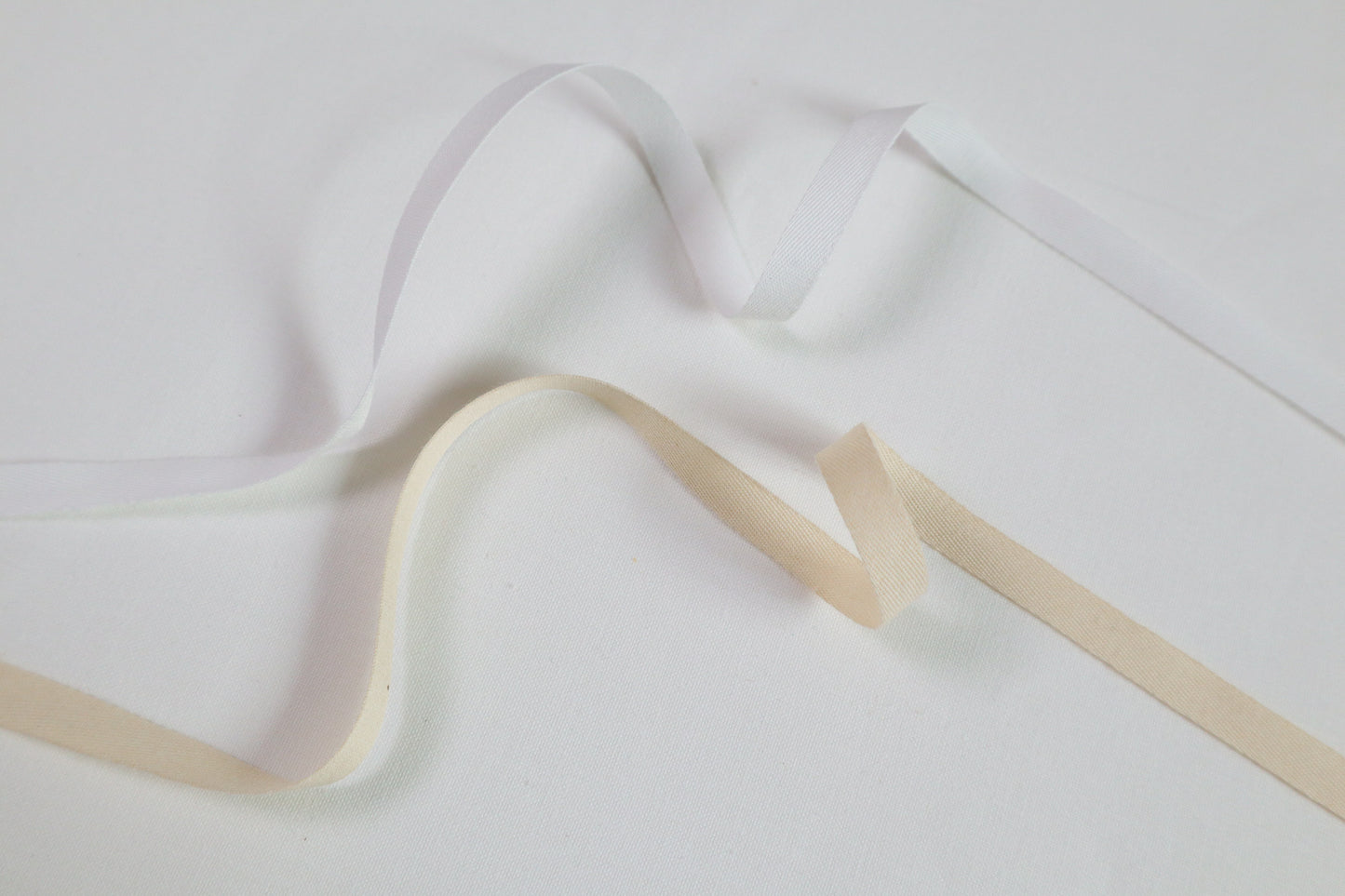 Soft organic cotton ribbon / tape in 8mm