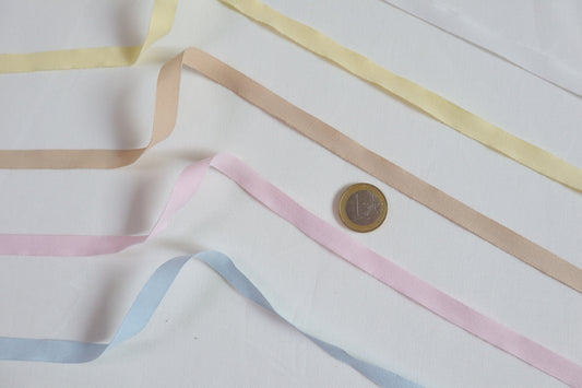 Soft organic cotton ribbon / tape in 9mm