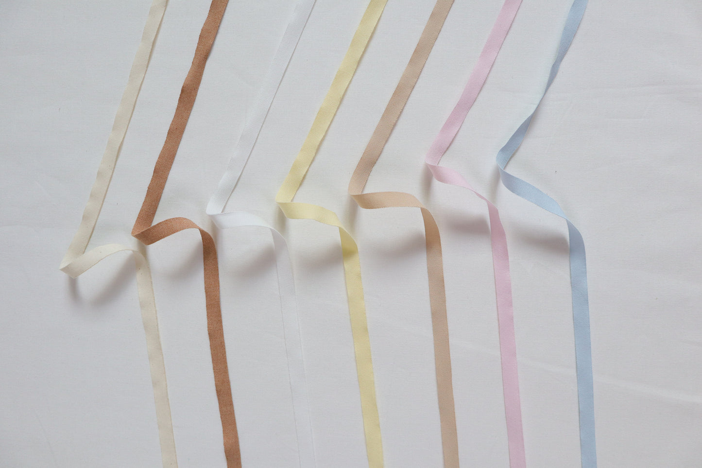 Soft organic cotton ribbon / tape in 9mm