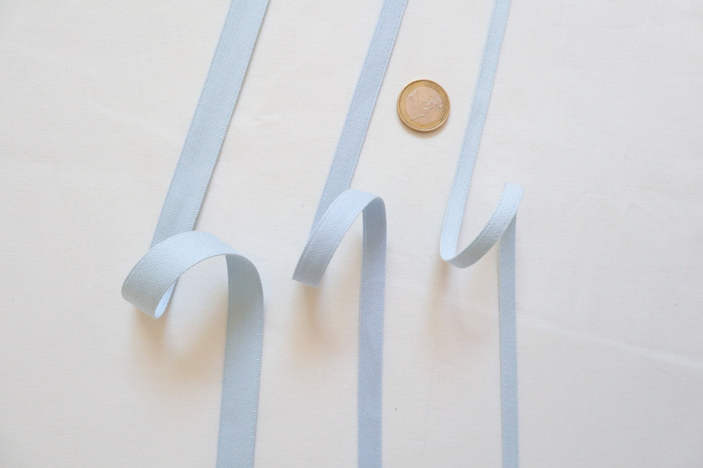 Heavy weight 100% organic cotton Ribbon/ tape in 6mm, 10mm, 15mm
